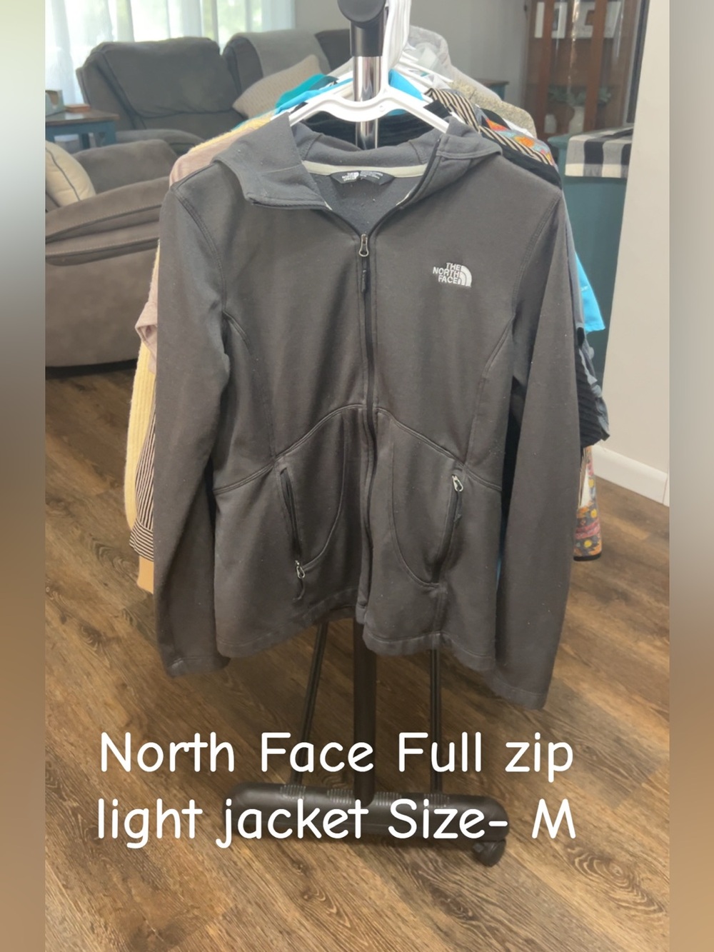 The North Face Kids Black Full-Zip Hooded Jacket